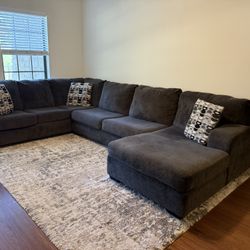 Nice Beautiful Comfortable Dark Gray Sofa
