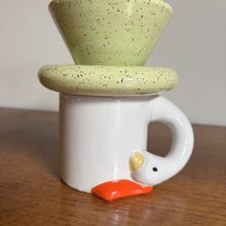 Rare Discontinued Handmade Mudwitch Chubby Pourover Coffee 