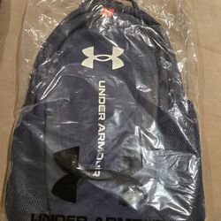 New Under Armour Hustle 6.0 Backpack- Navy