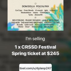 CRSSD 2-day ($245)
