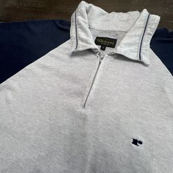 Vintage Redsand Shirt Men Small USA Redsand Volleyball Surf Beach 1/4 Zip Polo