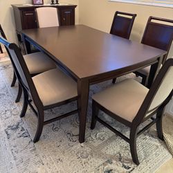 Beautiful Dining Room Table And Buffet Table Set