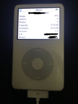 Classic IPod with 473 songs