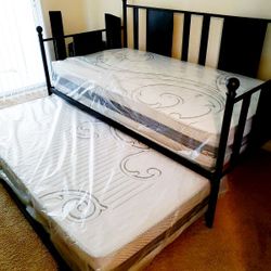 NEW TWIN MATTRESS. Bed frame is not available. Take it home the same day 👍