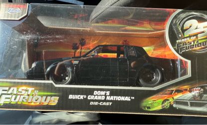 NIB DOM'S 25 YEARS FAST & FURIOUS BUICK® GRAND NATIONAL™ 1:24 DIE-CAST BY JADA®