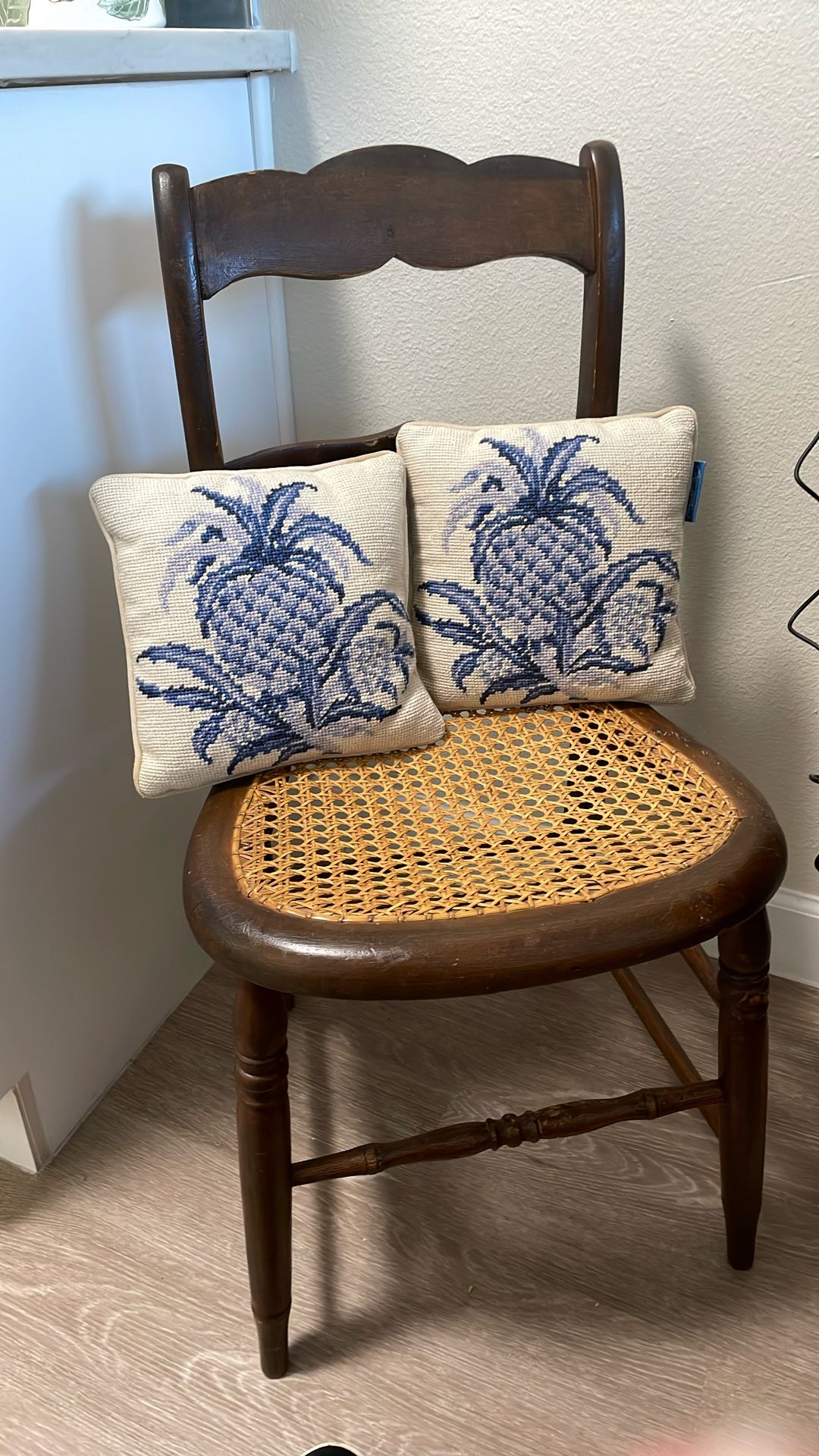 Two vintage Colonial Williamsburg Pineapple Pillows