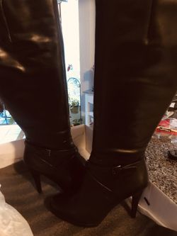 Leather boots