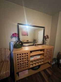 Buffet Cabinet with Built-in Wine Rack