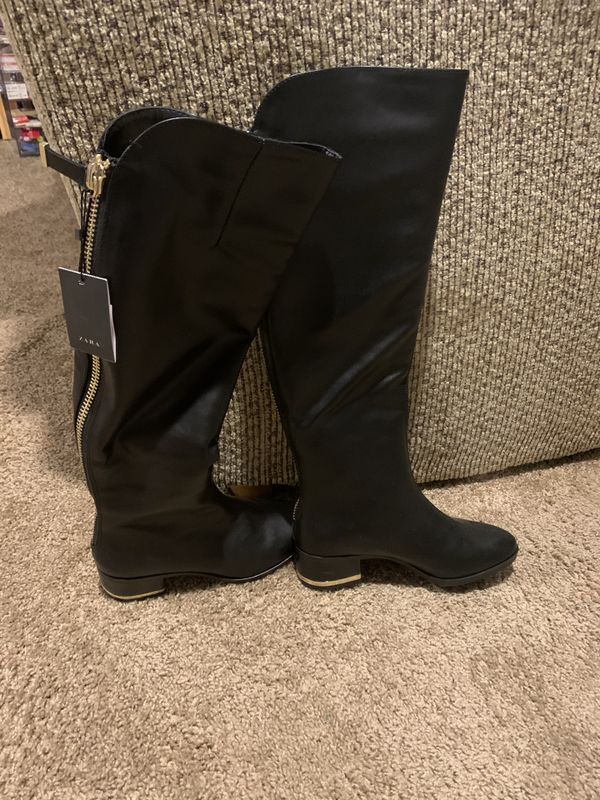 zara zipper booties
