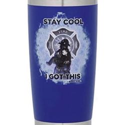 Brandnew 20oz Insulated Travel Mug, Firefighters Bundle, Traditional Helmet Design