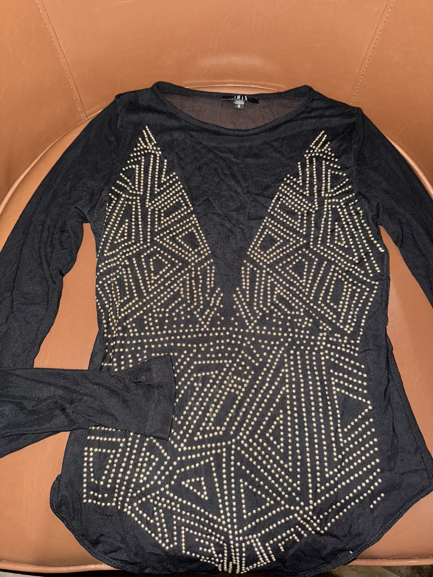 Iris Sheer Rhinestone Bodysuit