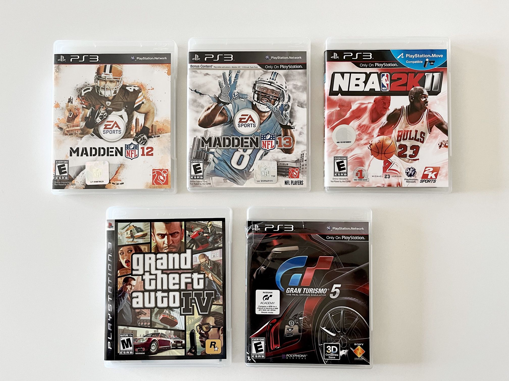 Lot of 5 PS3 Games