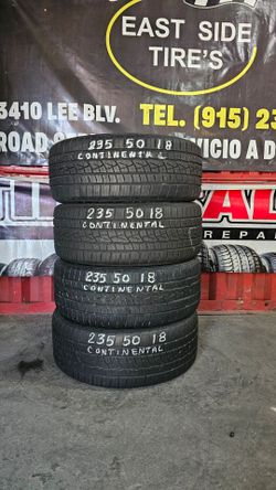 235 50 18 SET 4 CONTINENTAL INSTALADAS POR 350