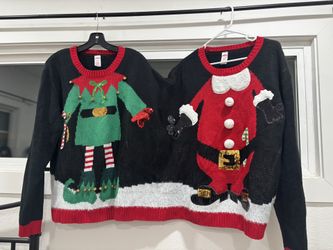 two person costume ugly christmas sweater 
