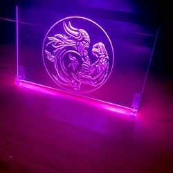 MINNESOTA VIKINGS LED NEON LIGHT SIGN 8x12