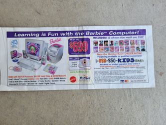 Barbie discount computer 1999