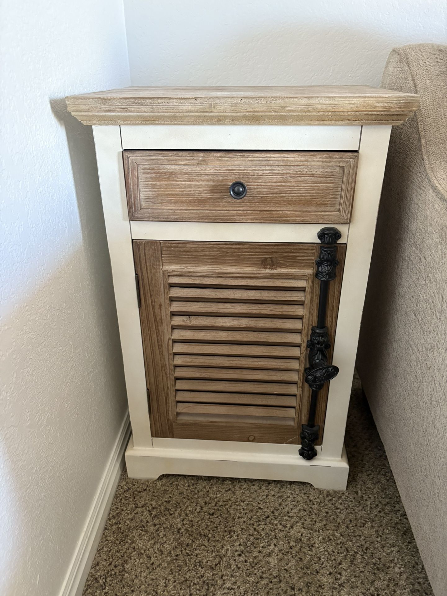 Two Matching Night Stands Side Tables
