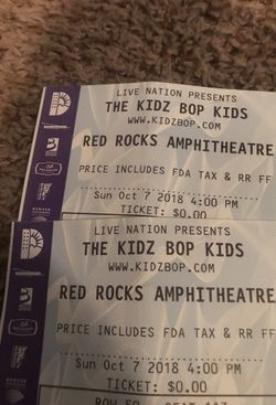 Kids bob tickets
