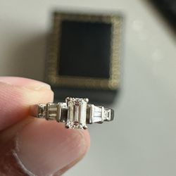 Emerald cut engagement Ring . $1800