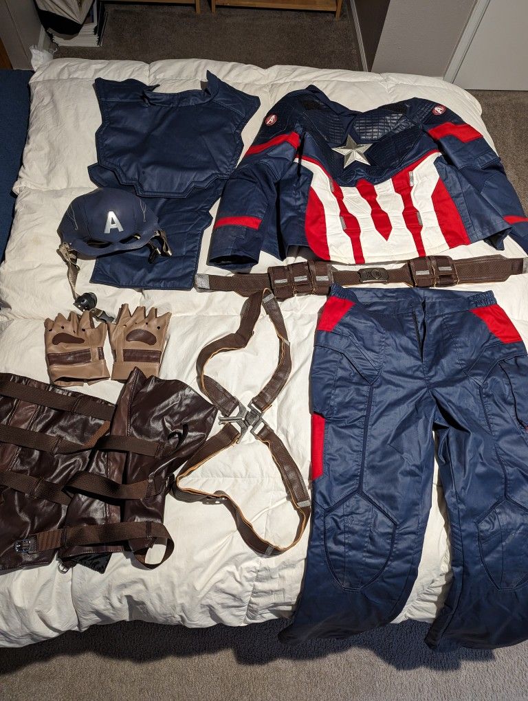 Movie Quality Captain America CosPlay Costume Size Medium