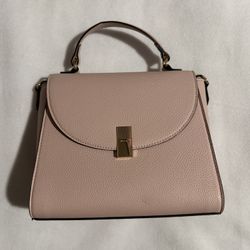 ALDO Pink Satchel Top Handle Bag with Detachable Strap, Gold Hardware, Stitching