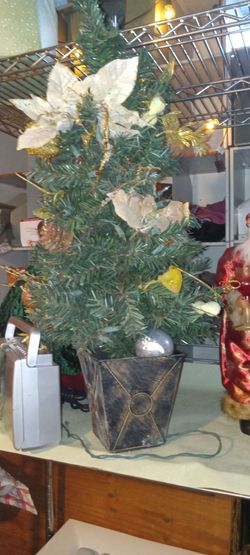 Small Decorated Artificial Christmas Tree