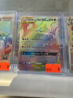 Muk & Alolan Muk GX Tag Team Pokemon Card