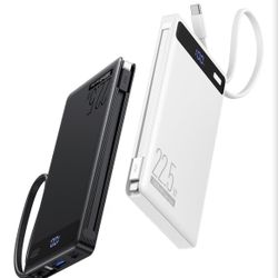 2Pack-10000mAh 22.5W Portable Charger Power Bank