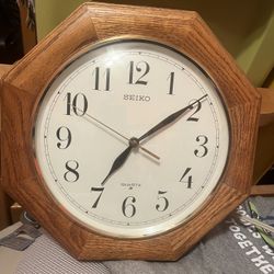 Office Wall Clock - Seiko 12” Wide