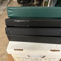 4 Slightly Used Plastic Notebooks 