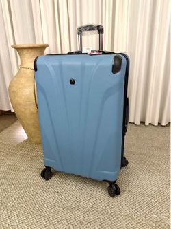 The Cascade Large Checked Spinner Suitcase