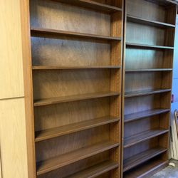 Bookcase, Solid Wood, 8 Shelves, 2 Available 