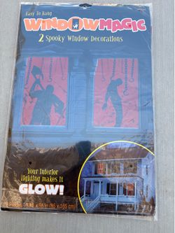 Halloween window decoration