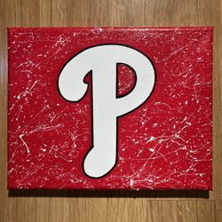 Philadelphia Phillies Hand Painted Canvas 8x10