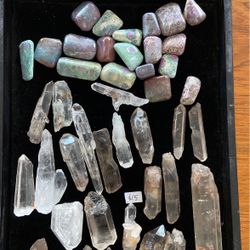 Ruby & Specimen Grade Quartz & Smokey Crystals