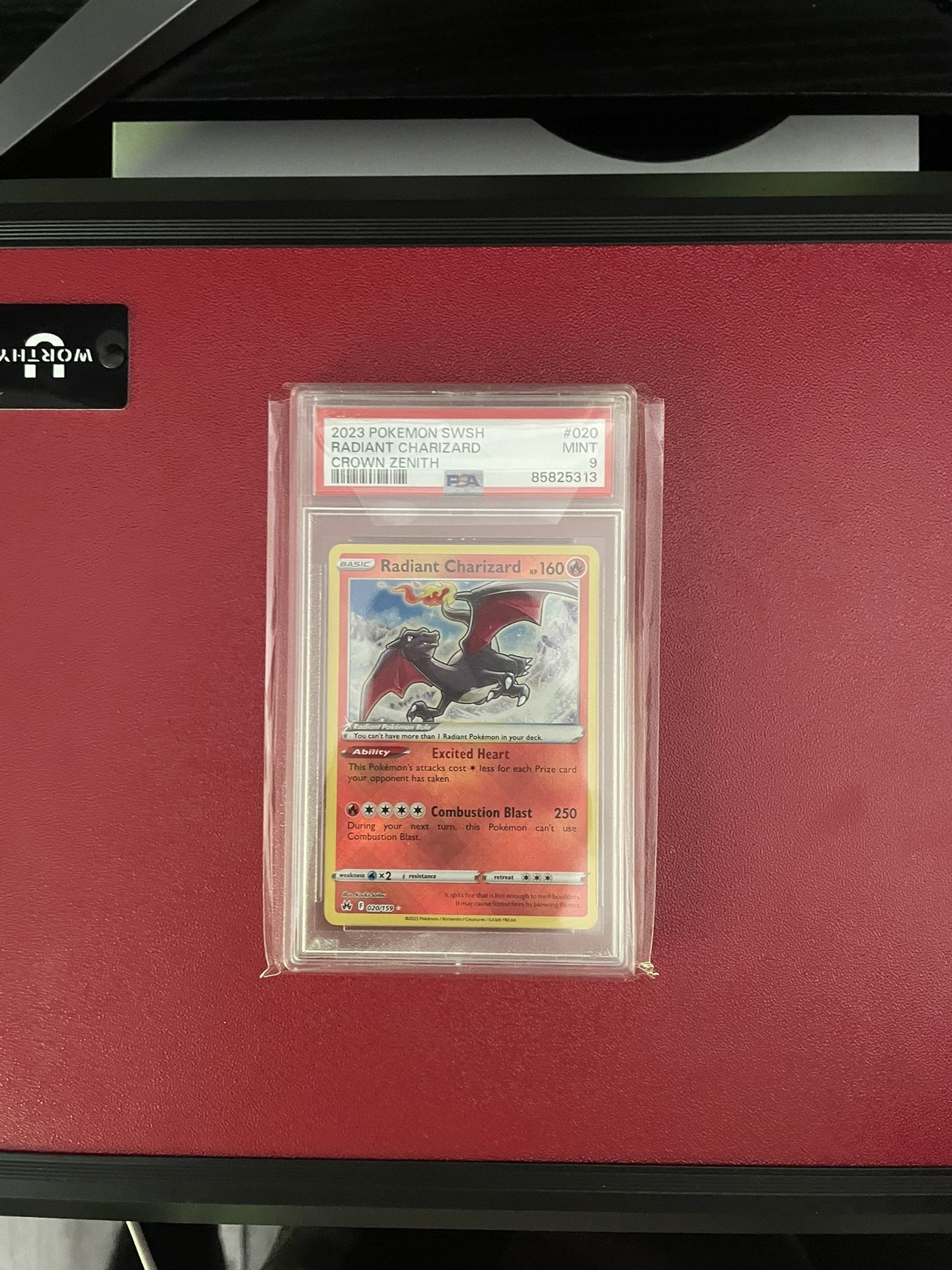 PSA 9 Radiant Charizard Crown Zenith #020