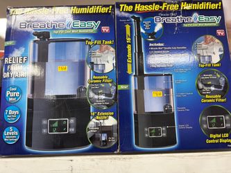 Miracle Mist Breathe Easy Top-Fill Cool Mist Humidifier