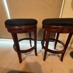 Bar Stools - Set Of 2 - Swivel 
