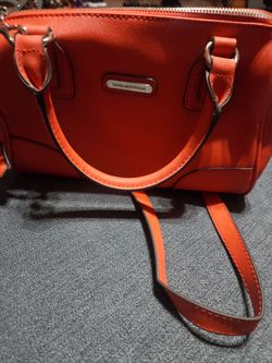 Dana Buchman Orange Saffiano Satchel Handbag