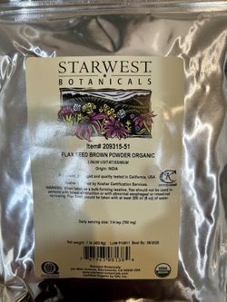 Organic Brown Flax Seed Powder