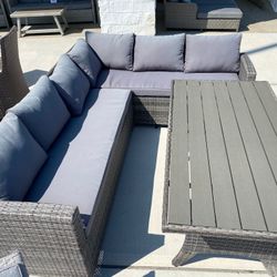 FREE DELIVERY AND INSTALLATION - Sectional Patio Outdoor Furniture (Including Chair and Table)