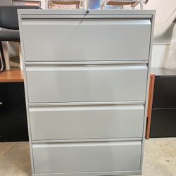 knoll 4 drawer lateral file cabinet 