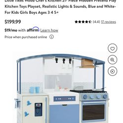 Chef Kitchen Play Set New In Box 