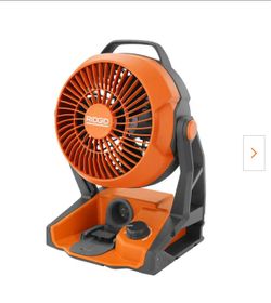 NEW! RIDGID 18V CORDLESS/CORDED HYBRID JOBSITE FAN R860721B