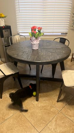 Farmhouse Style all Wood sturdy Dining Table