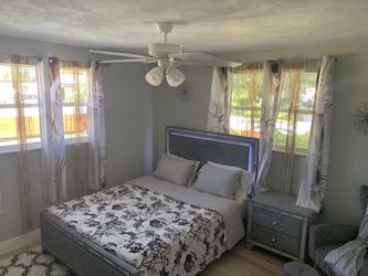 Bed Frame And Nightstand