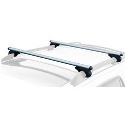 CargoLoc 2-Piece 52" Aluminum Roof Top Cross Bar Set – Fits Maximum 46” Span Across Existing Raised Side Rails with Gap – Features Keyed Locking Mecha