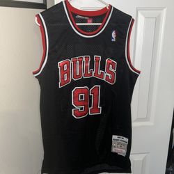 Dennis Rodman Chicago Bulls black jersey size 2xl