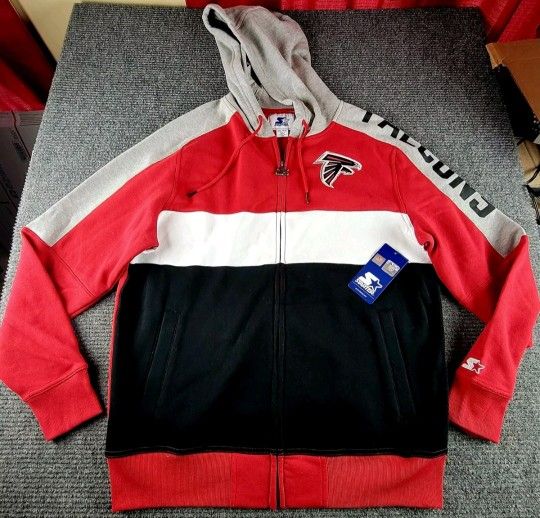 Atlanta Falcons Mens XL Starter Full Zip Jacket Nfl New
