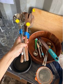 Big selection of glassware mugs and kitchenware